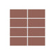 2x4 Straight Set Sheeted Original Ceramic Mosaic Tile in Mauve Matte