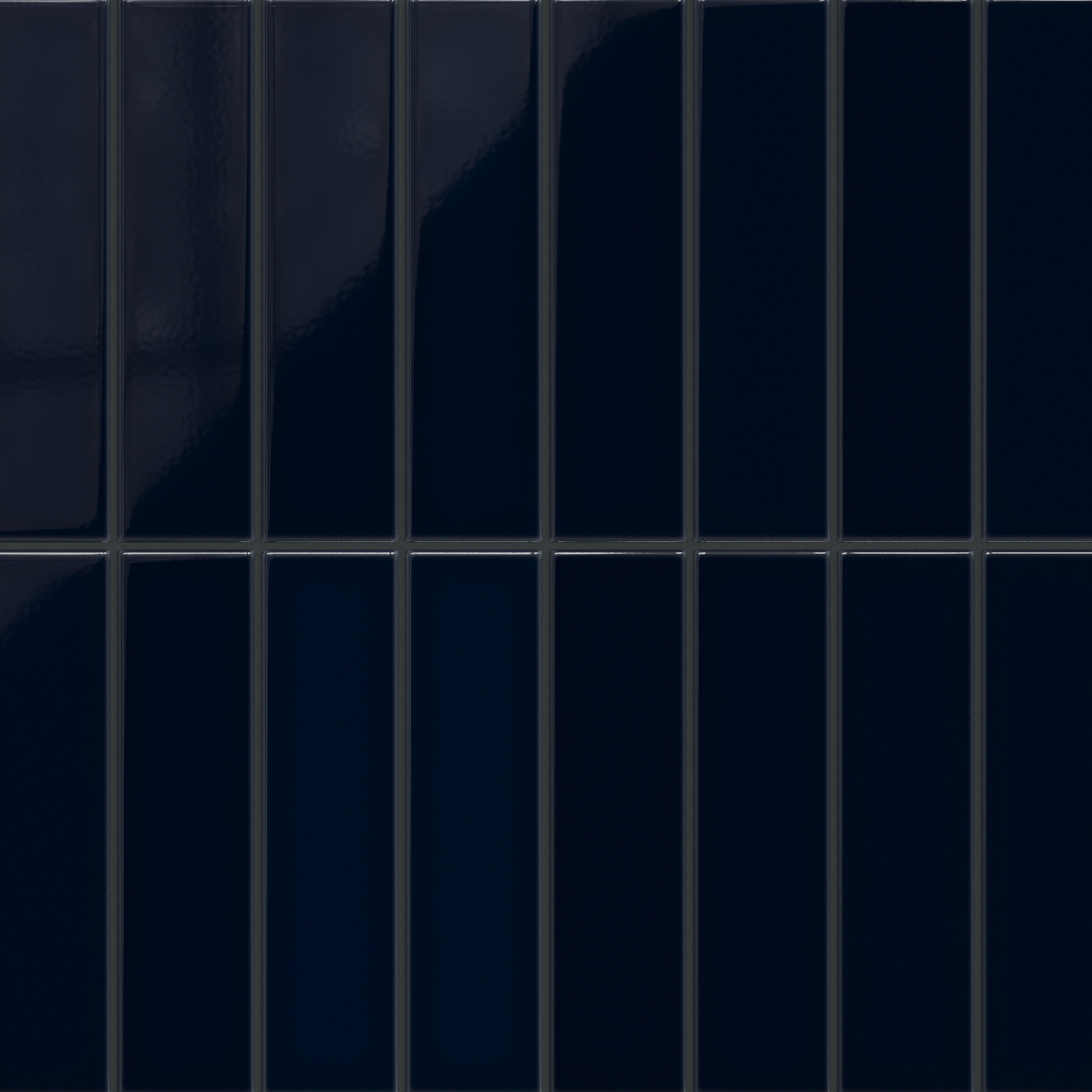 Navy Blue 3x12 Gloss Original Ceramic Tile - Fireclay Tile