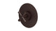 Contour One Handle Wall Mount Shower Trim with Soft Cross Handle in Architectural Copper