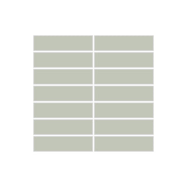 1x4 Straight Set Sheeted Original Ceramic Mosaic Tile in Salton Sea Matte