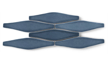 Wave Original Ceramic Tile in Slate Blue Gloss