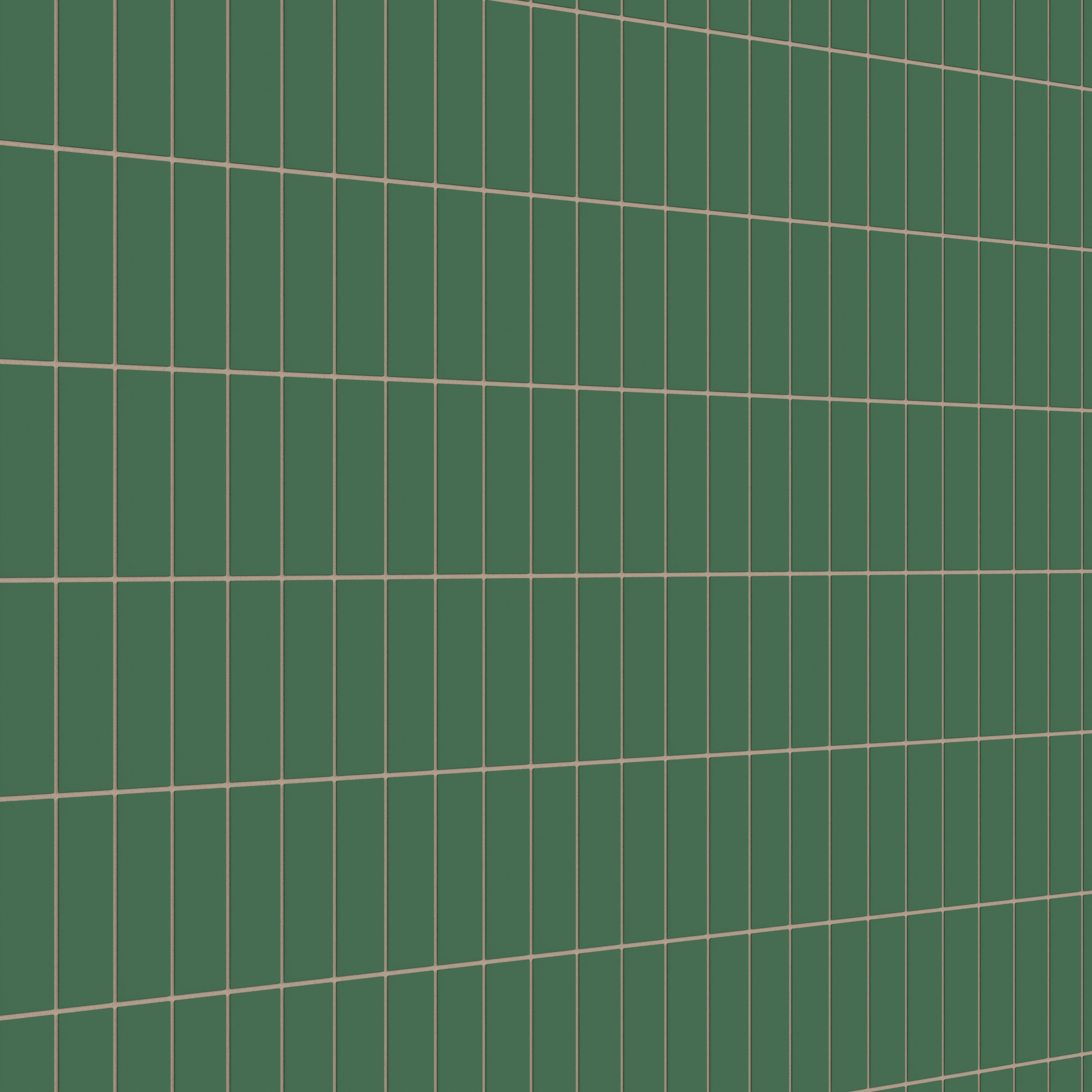2x6 Natural Press Ceramic Tile in Viridian Matte