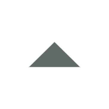 4" Triangle Original Ceramic Tile in Flagstone Gloss