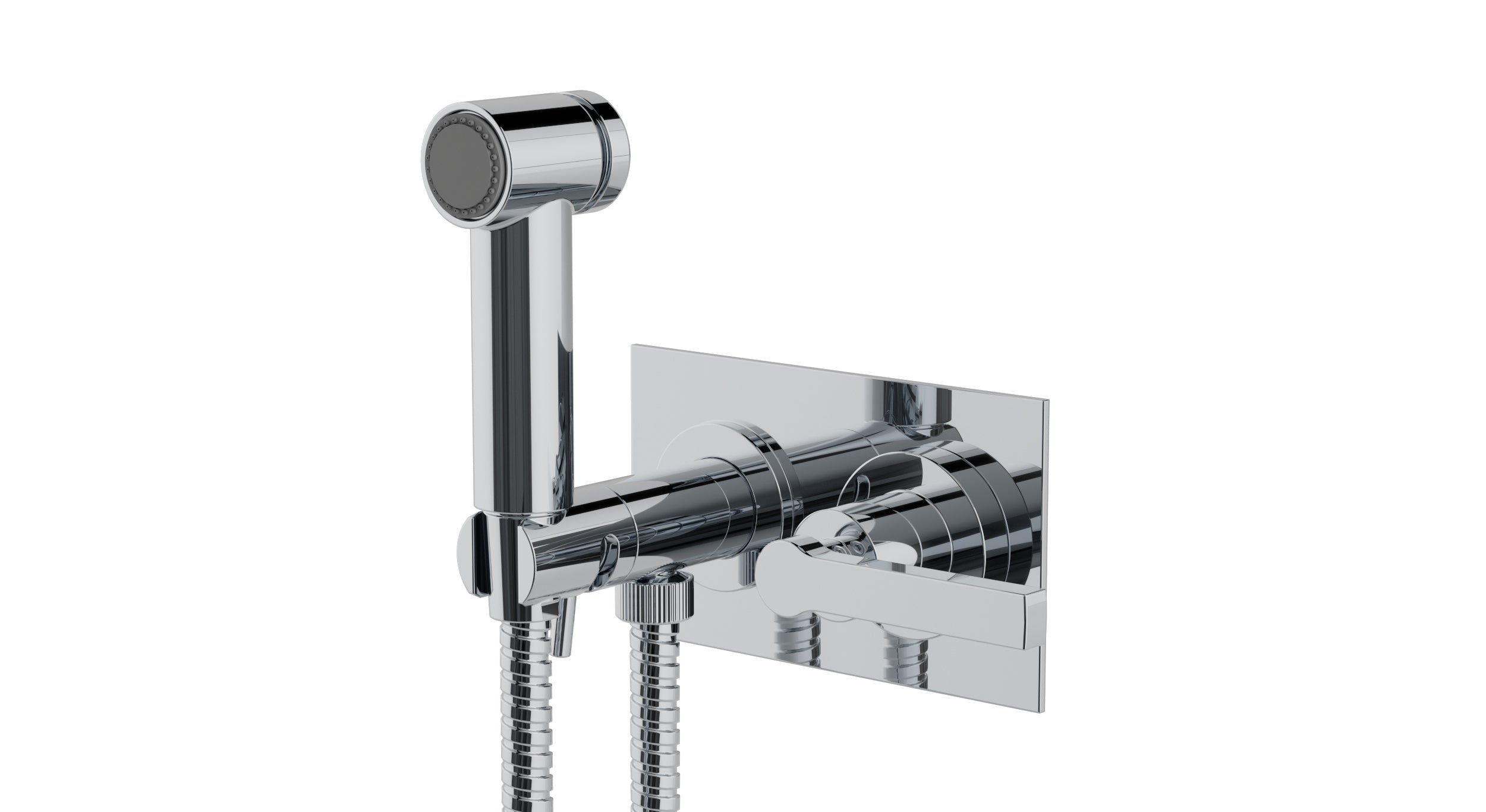 Flatiron One Handle Wall Mount Bidet Trim with Linear Lever Handle