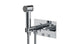 Flatiron One Handle Wall Mount Bidet Trim with Linear Lever Handle in Polished Chrome