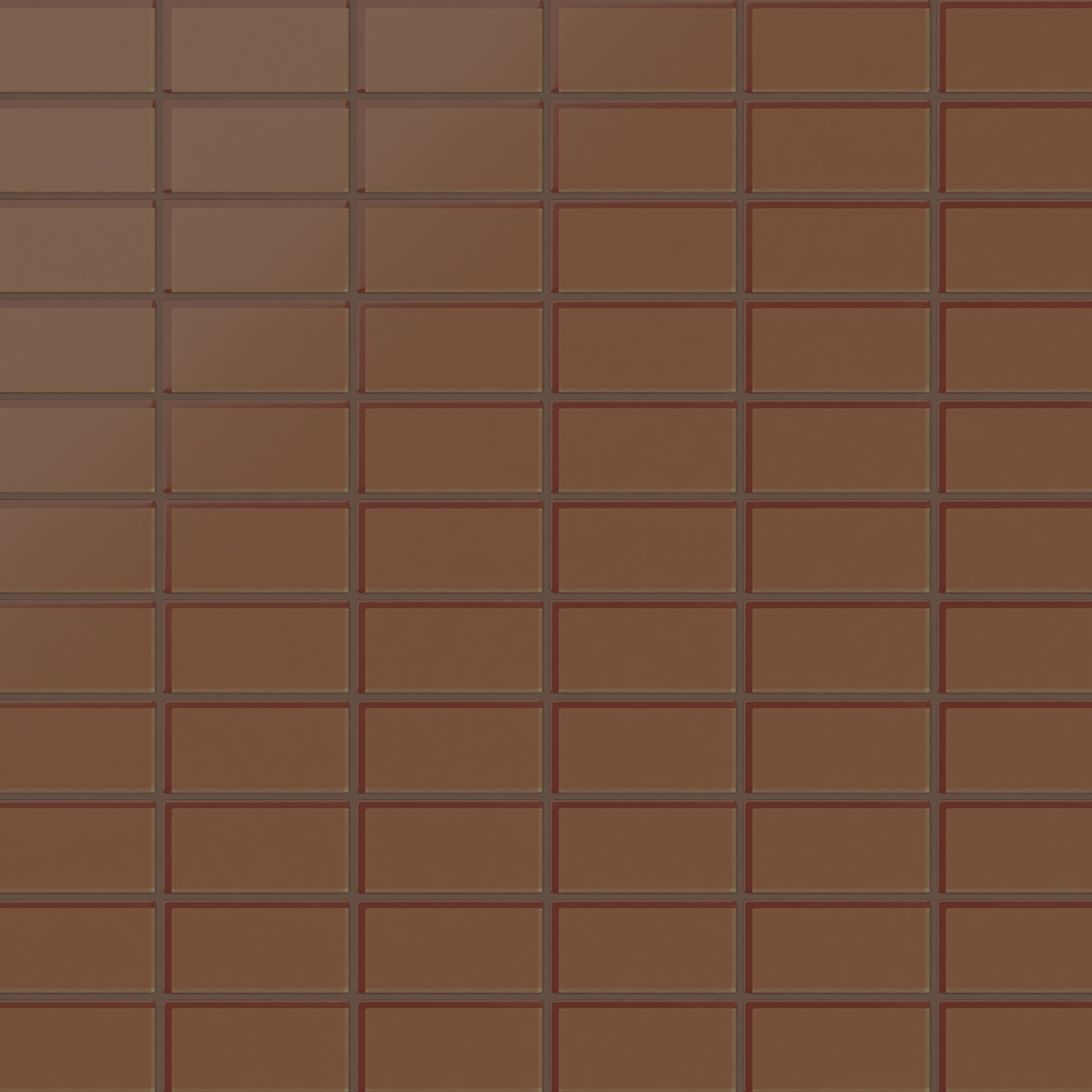 2x4 Straight Set Sheeted Glass Mosaic Tile in Kestrel Matte