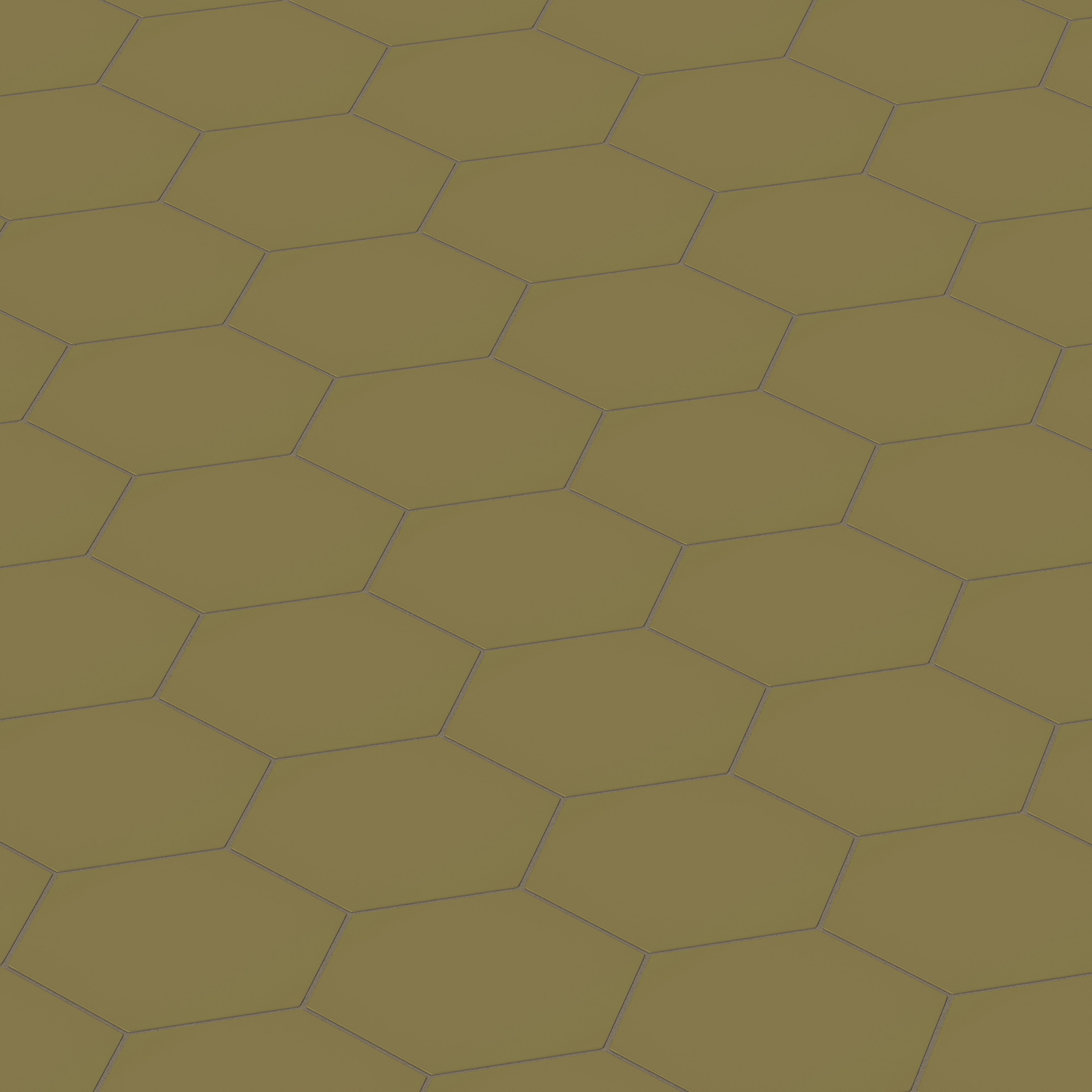 8" Hexagon Natural Press Ceramic Tile in Sap Green Matte