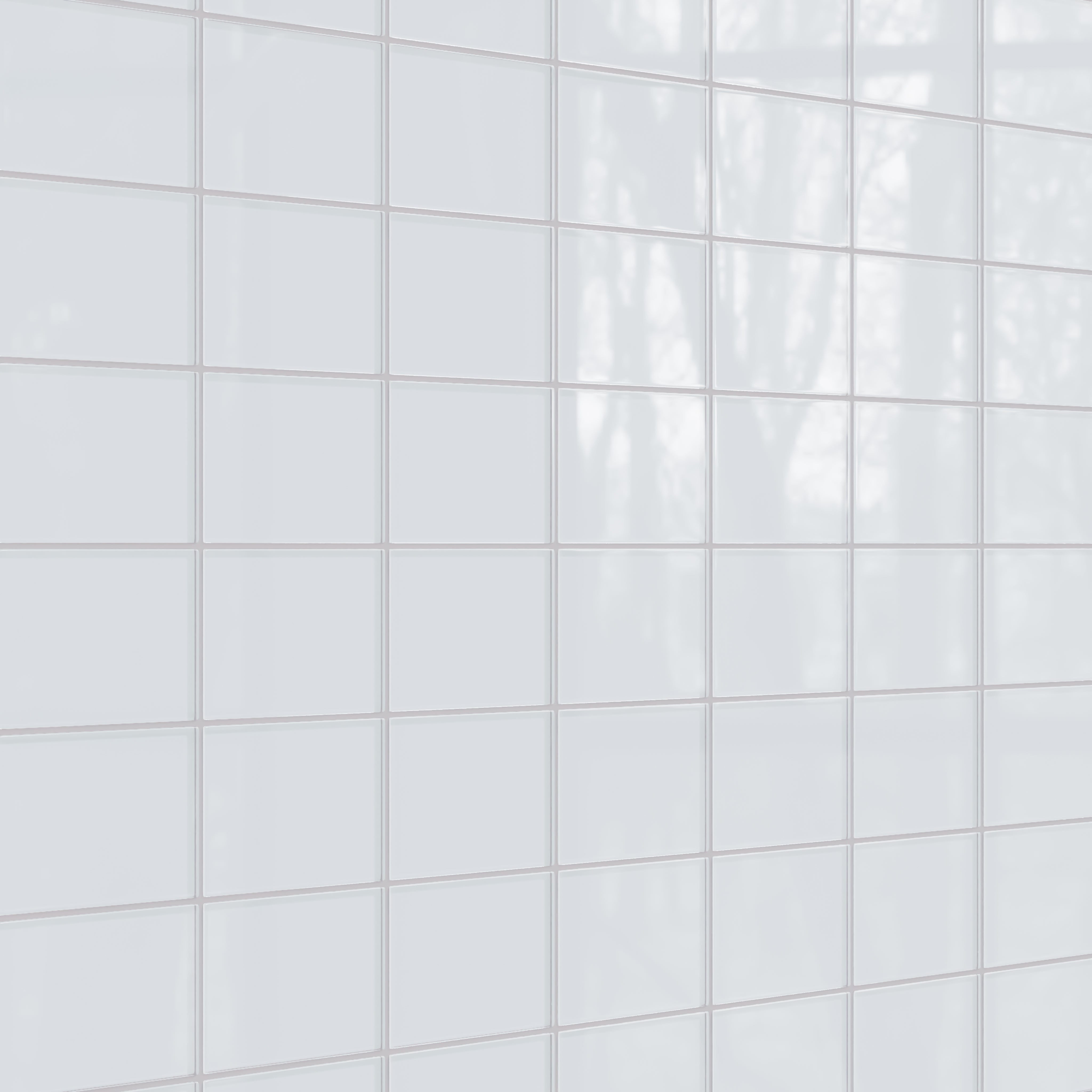 4x6 Glass Tile in Snowy Owl Gloss