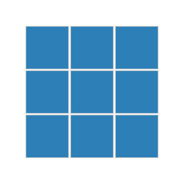 3x3 Straight Set Sheeted Original Ceramic Mosaic Tile in Aegean Sea Matte
