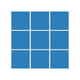 3x3 Straight Set Sheeted Original Ceramic Mosaic Tile in Aegean Sea Matte