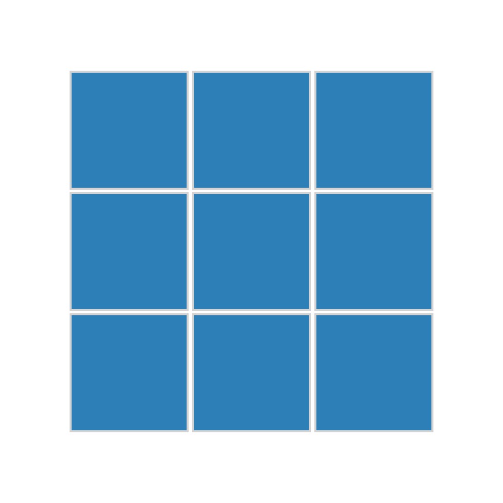 3x3 Straight Set Sheeted Original Ceramic Mosaic Tile in Aegean Sea Matte