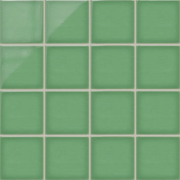 6x6 Original Ceramic Tile in Sea Green Gloss