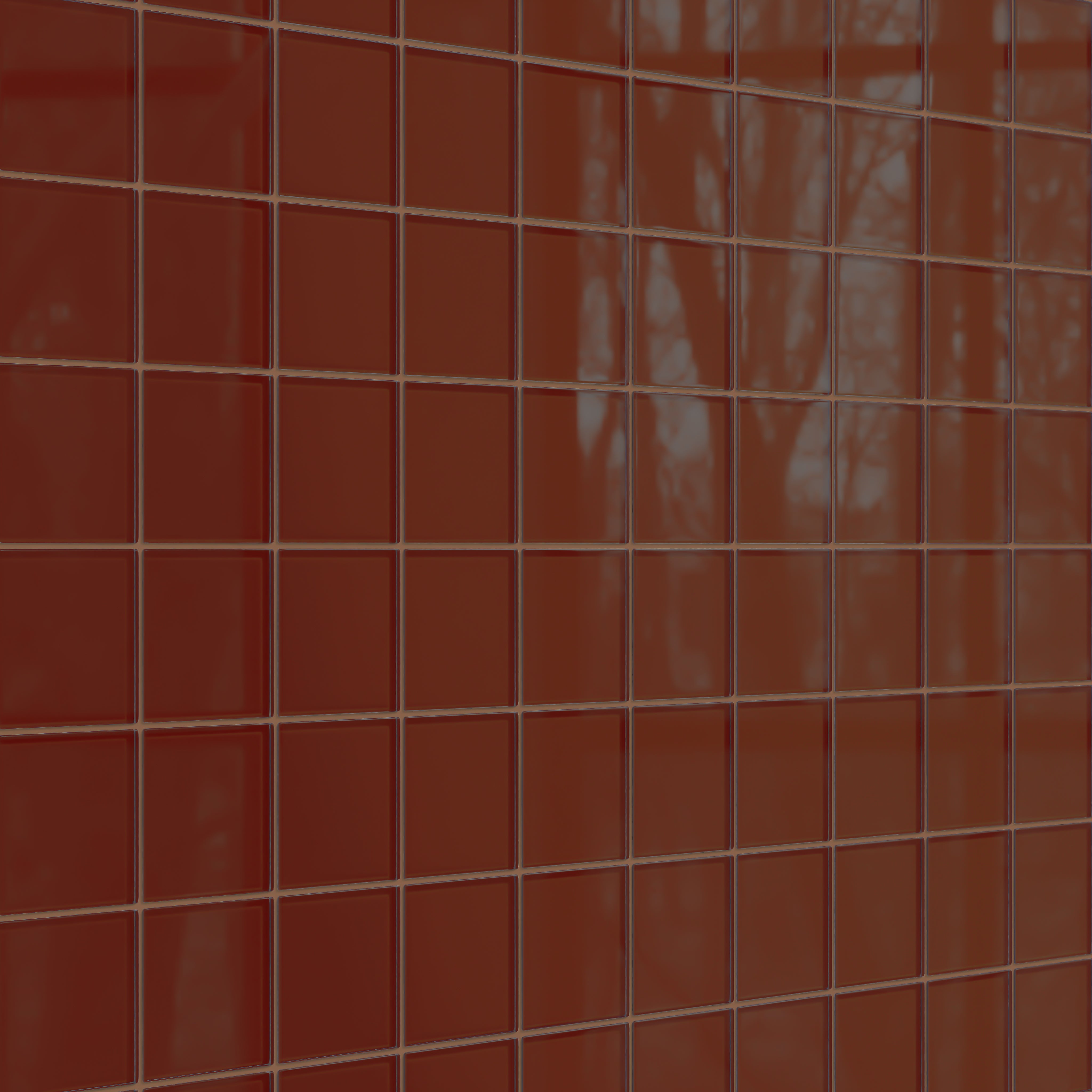 4x4 Glass Tile in Pheasant Gloss