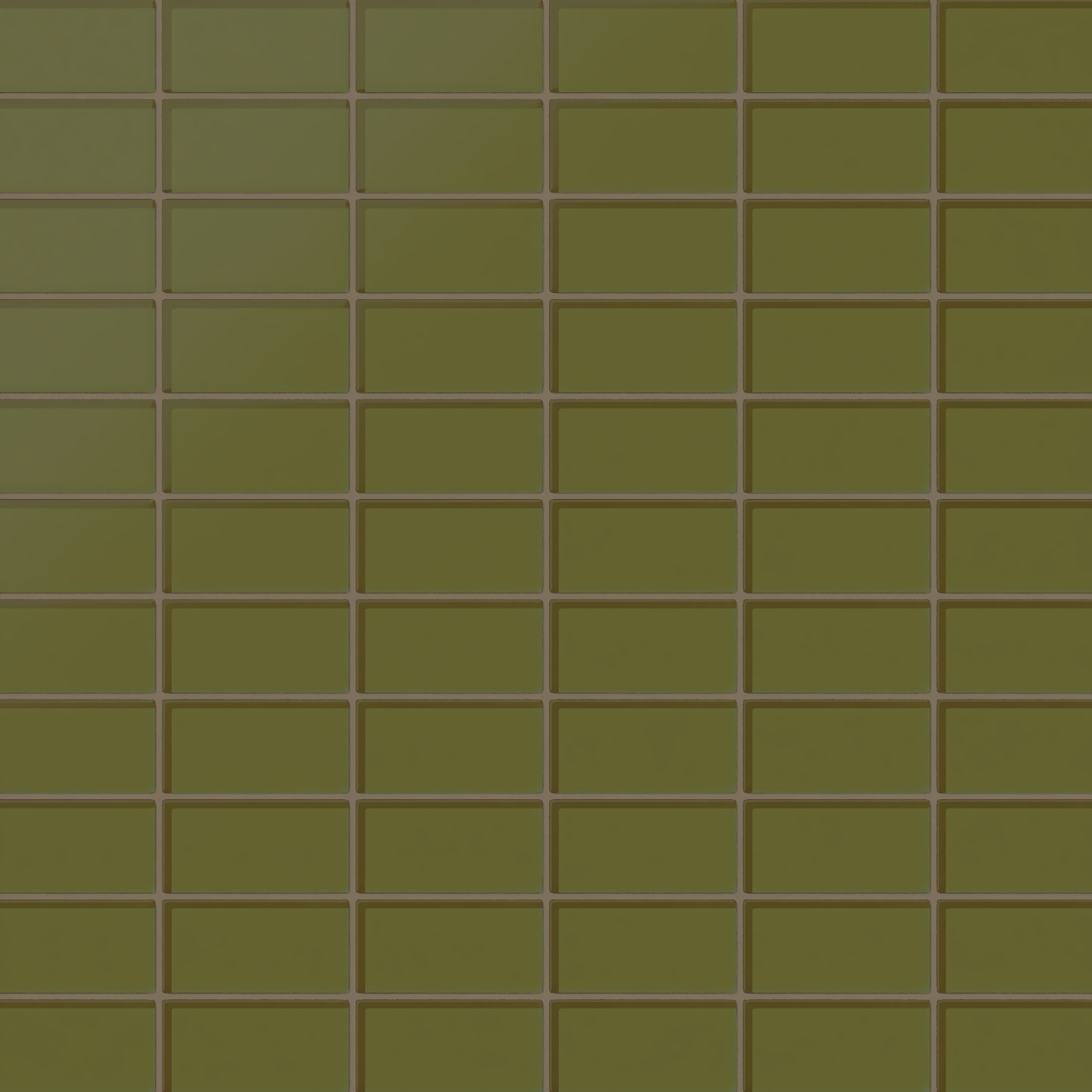 2x4 Straight Set Sheeted Glass Mosaic Tile in Cormorant Matte