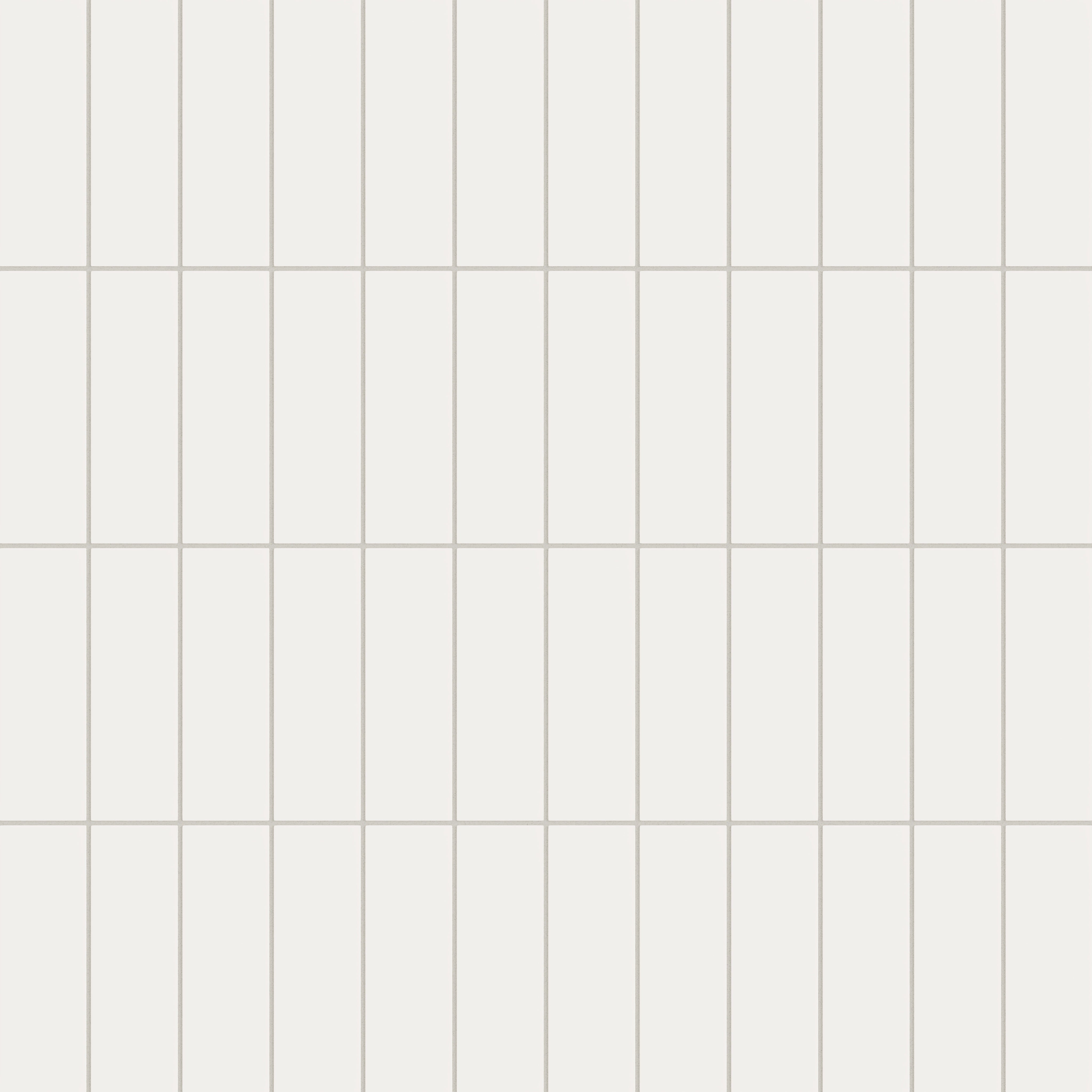 3x9 Natural Press Ceramic Tile in Flake White Matte