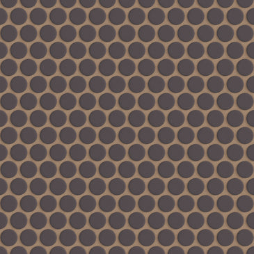 Penny Round Sheeted Original Ceramic Mosaic Tile in Kalamata Matte