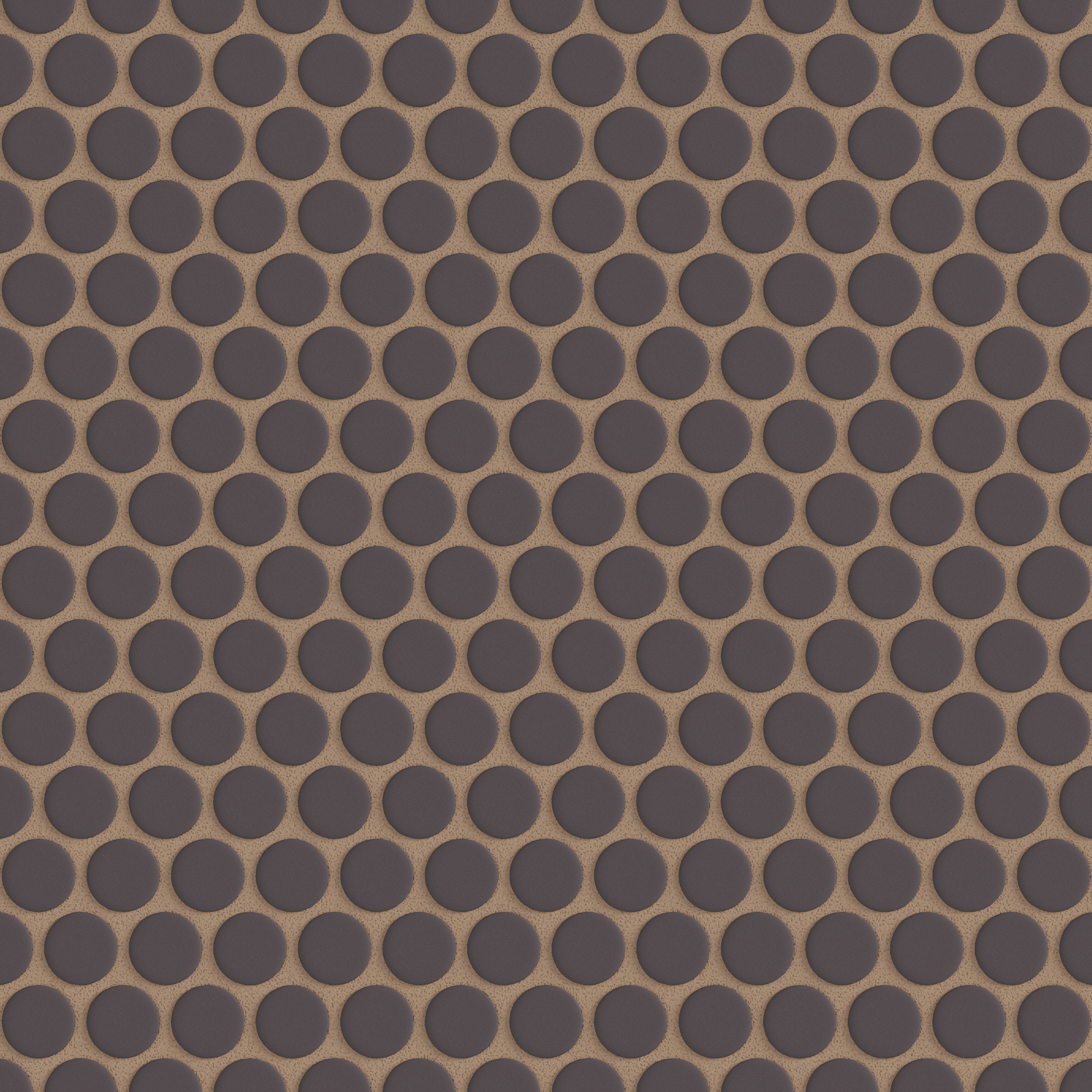 Penny Round Sheeted Original Ceramic Mosaic Tile in Kalamata Matte