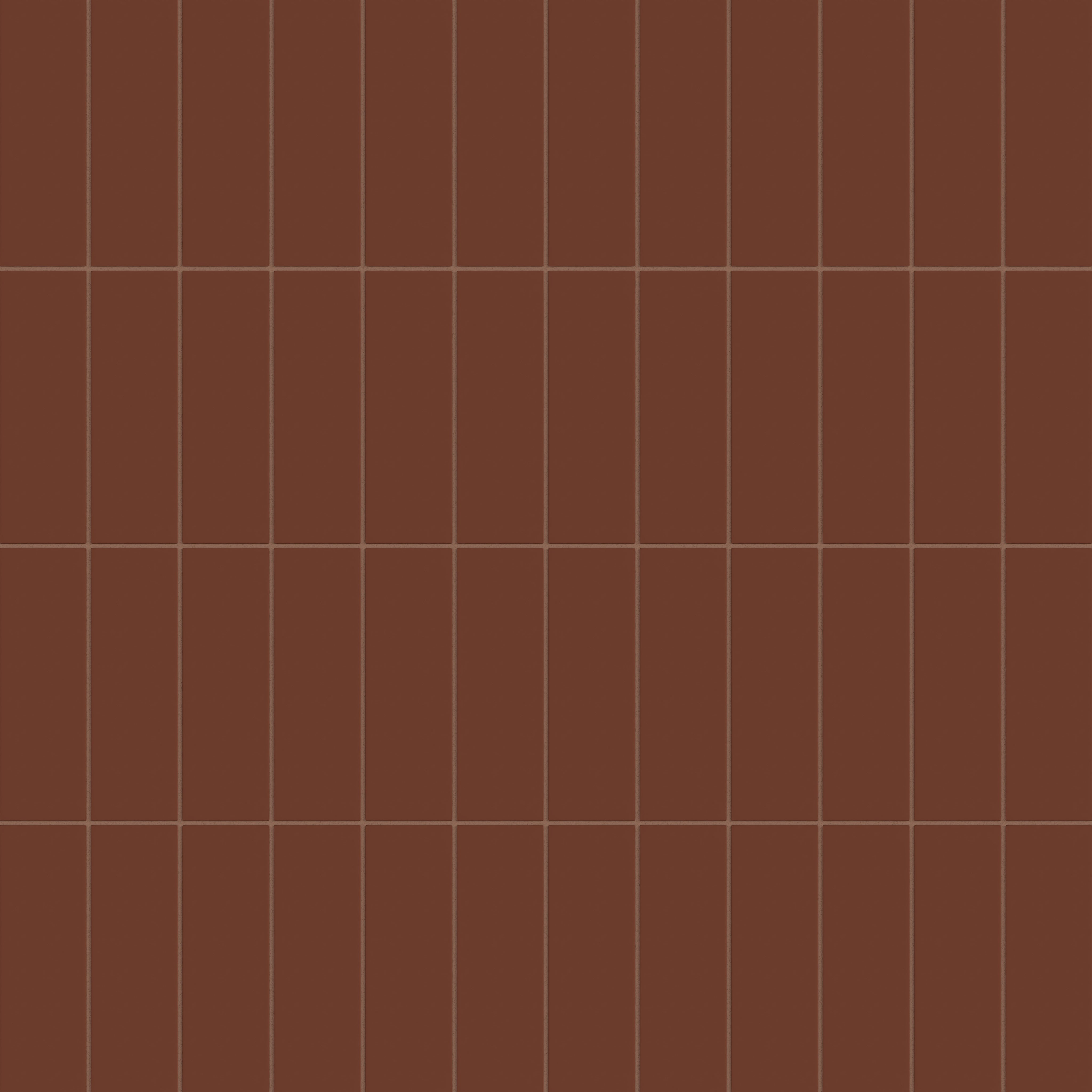 3x9 Natural Press Ceramic Tile in Red Iron Oxide Matte