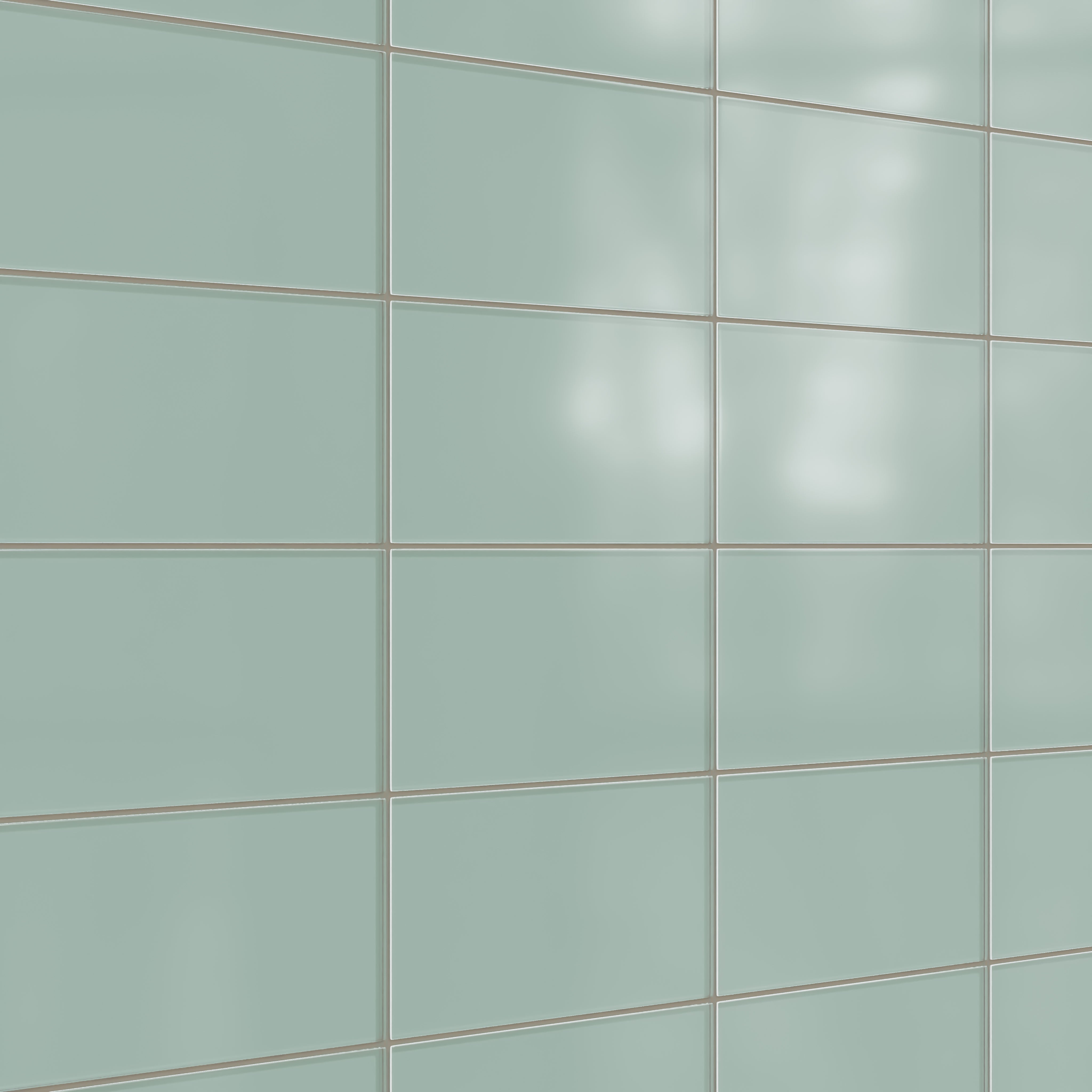 6x12 Glass Tile in Kingfisher Matte