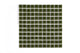 1x1 Straight Set Sheeted Original Ceramic Mosaic Tile in Lone Pine Gloss