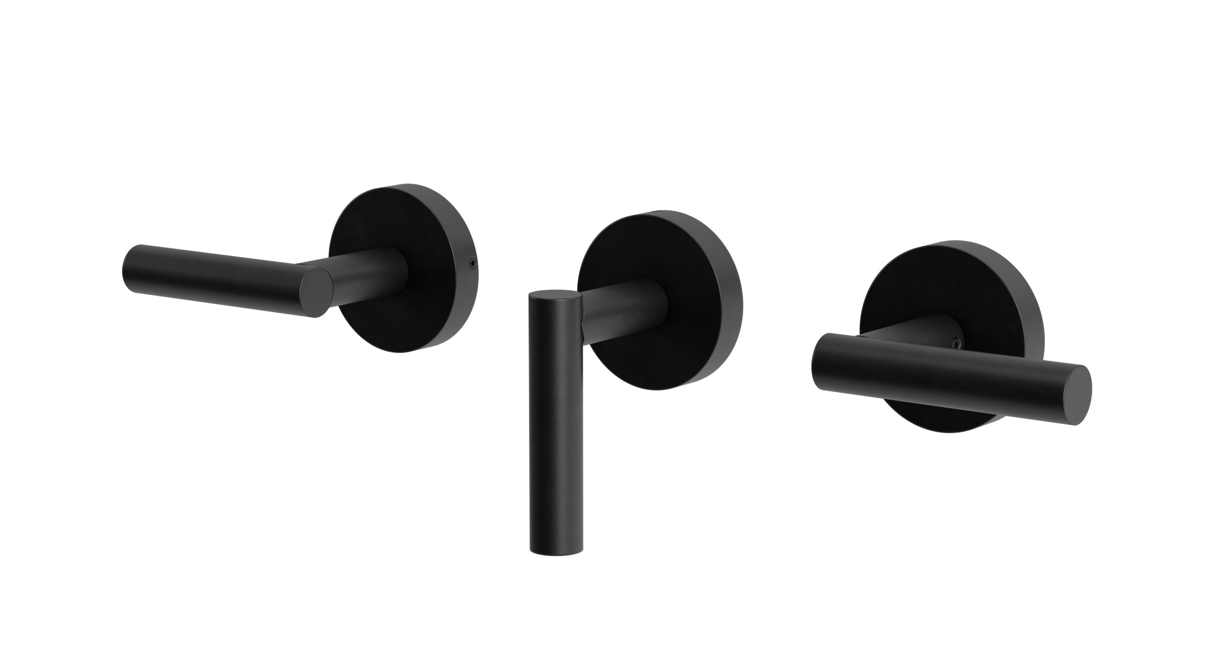 Contour Three Handle Wall Mount Bath Trim with Diverter/Volume Control and Soft Lever Handles in Oil Rubbed Bronze