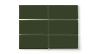 4x8 Original Ceramic Tile in Hunter Green Matte