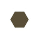 6" Hexagon Original Ceramic Tile in Bonsai Matte