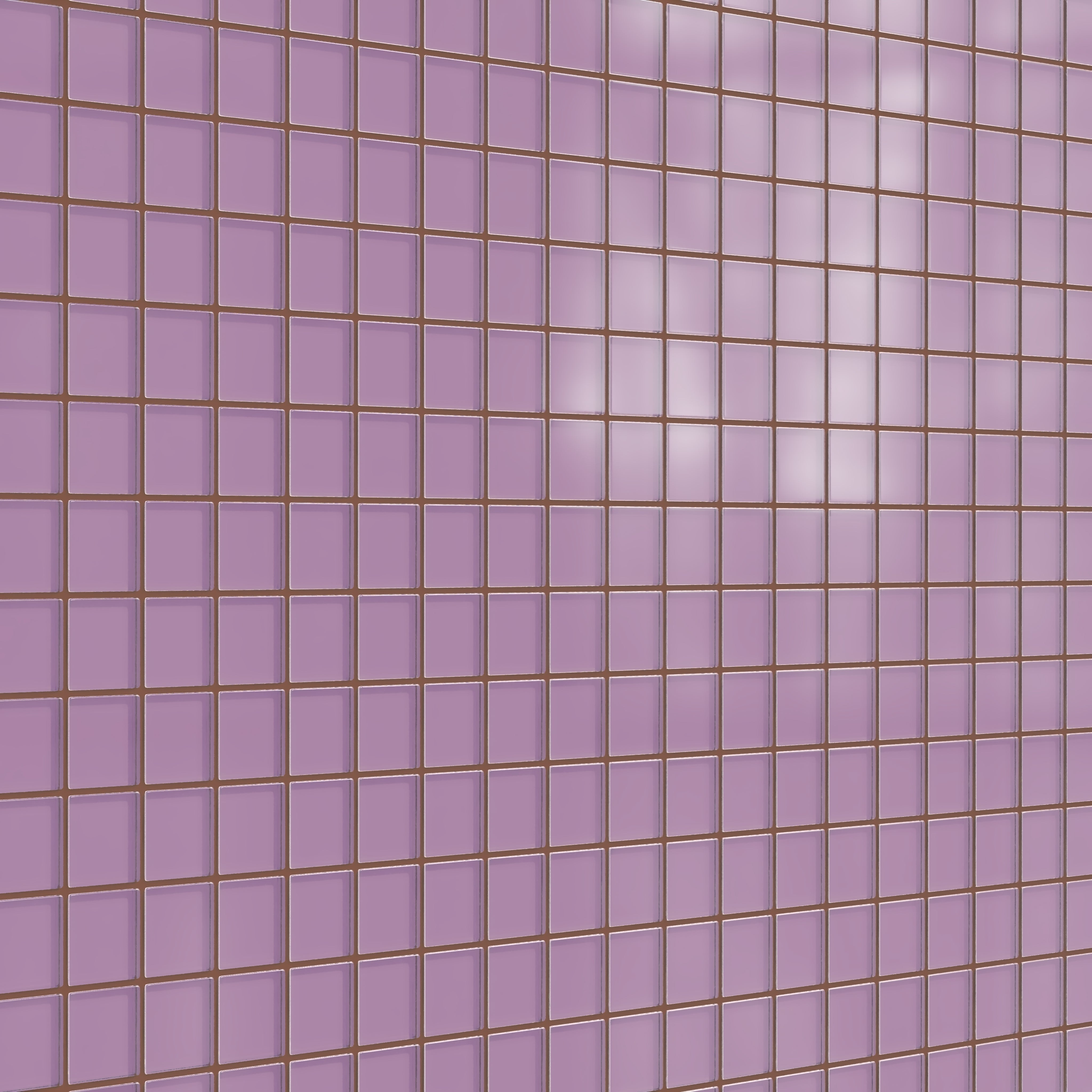 2x2 Straight Set Sheeted Glass Mosaic Tile in Waxbill Matte