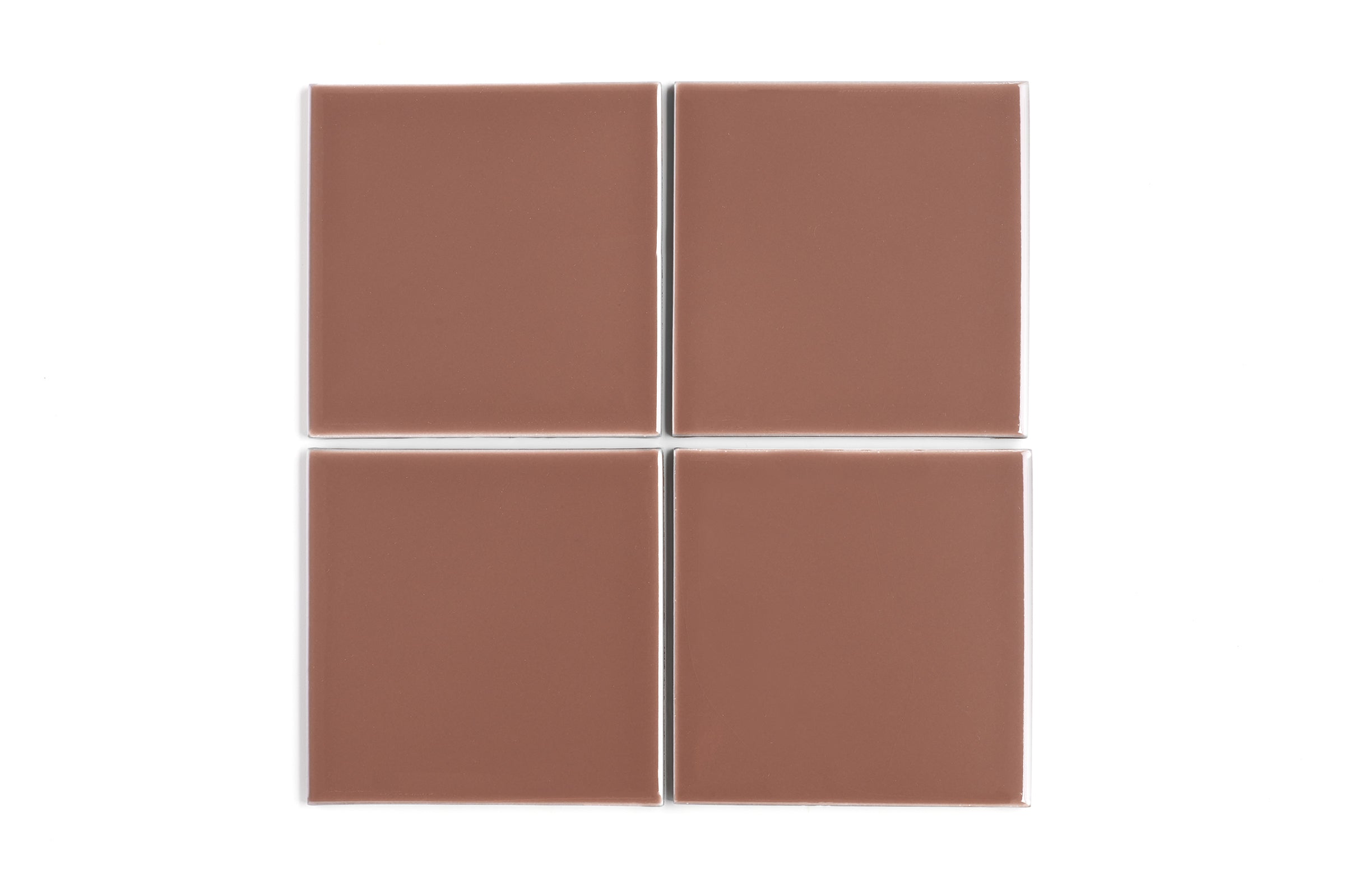 6x6 Original Ceramic Tile in Mauve Gloss