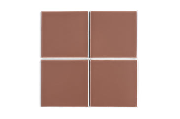 6x6 Original Ceramic Tile in Mauve Gloss