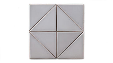 6" Triangle Original Ceramic Tile in Dust Storm Gloss