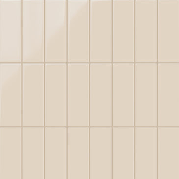3x9 Original Ceramic Tile in Ivory Gloss