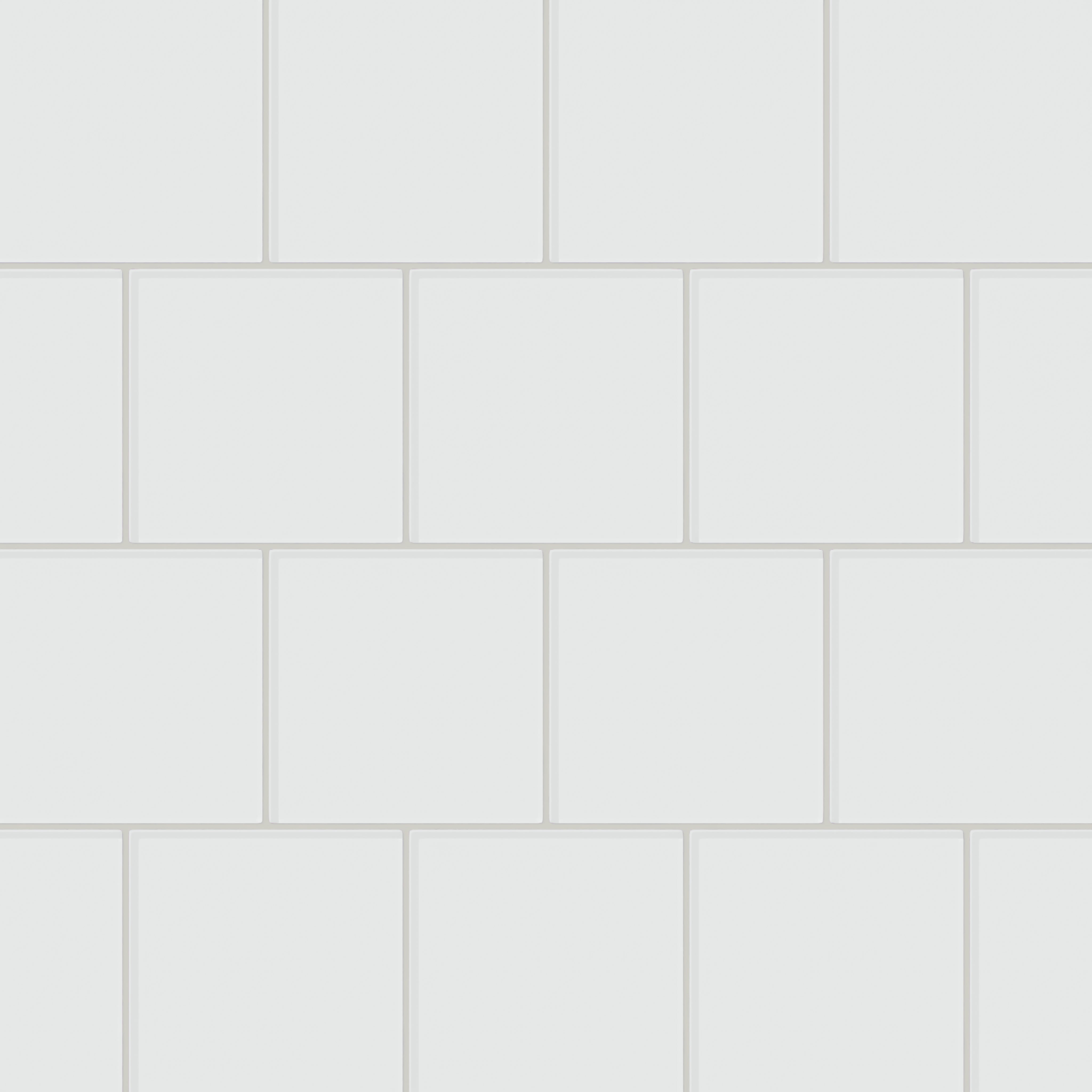 6x6 Glass Tile in Egret Gloss