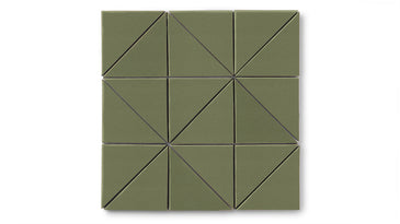 4" Triangle Original Ceramic Tile in Peabody Gloss