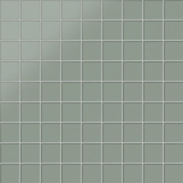 3x3 Straight Set Sheeted Glass Mosaic Tile in Hummingbird Matte