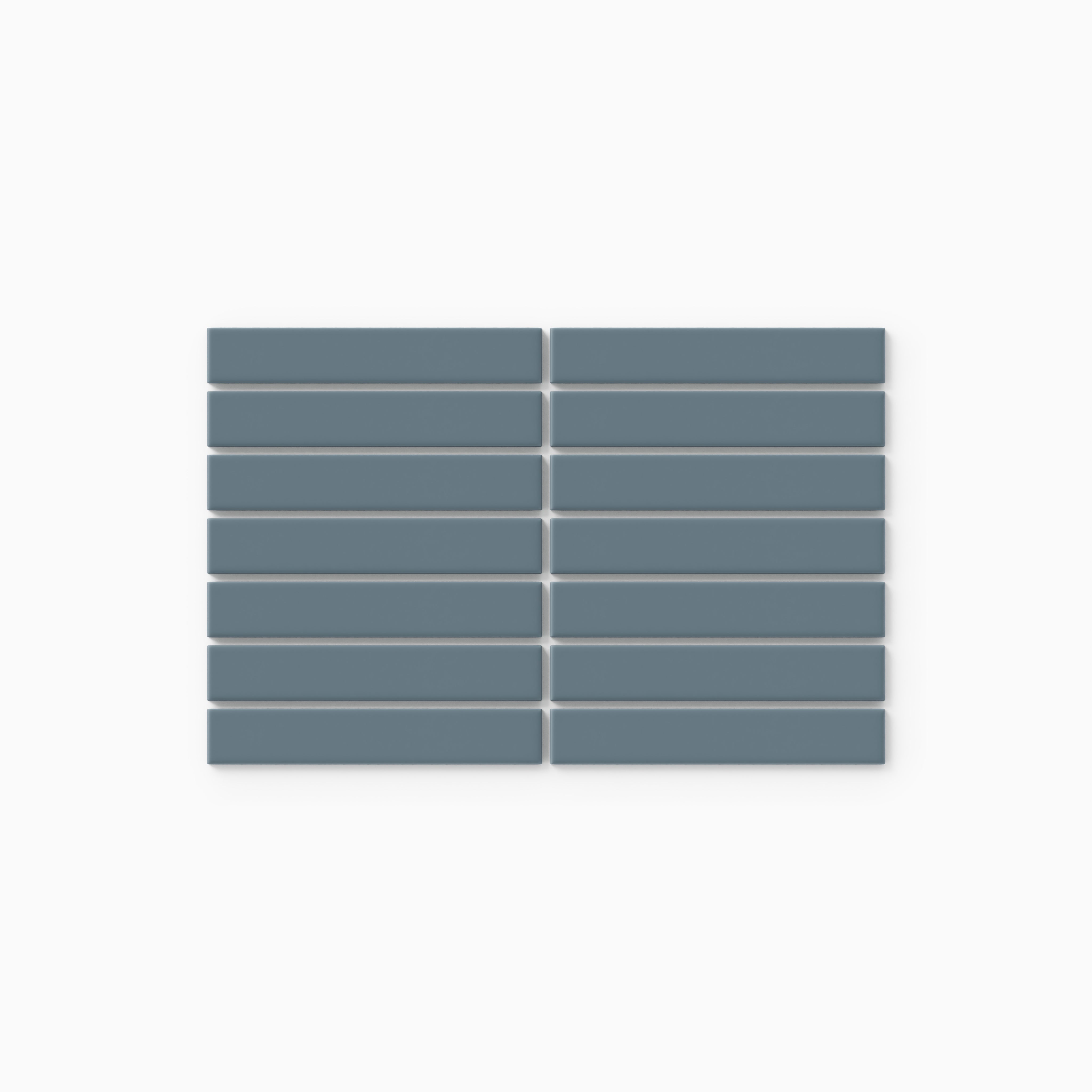 1x6 Straight Set Sheeted Original Ceramic Mosaic Tile in Nautical Matte