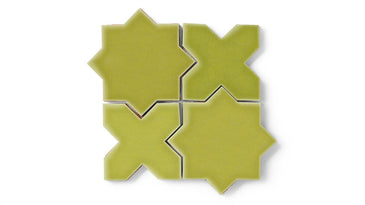 Star & Cross Original Ceramic Tile in Palm Tree Gloss