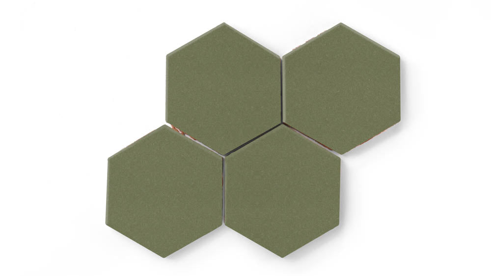 6" Hexagon Original Ceramic Tile in Peabody Gloss