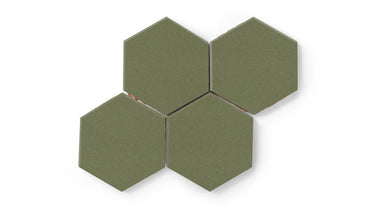 6" Hexagon Original Ceramic Tile in Peabody Gloss