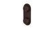 Foundry Two Handle Wall Mount Shower Trim with Barrel Knob Handles in Architectural Copper