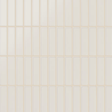 1x4 Straight Set Sheeted Glass Mosaic Tile in Dove Matte