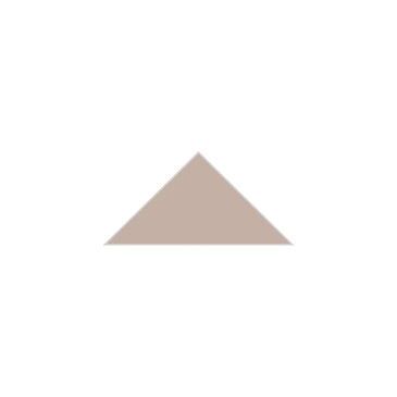 4" Triangle Original Ceramic Tile in Sweet Pea Matte