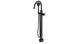 Emerson One Handle Floor Mount Gooseneck Bath Trim with Hand Shower and Defined Cross Handle in Oil Rubbed Bronze