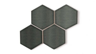 6" Hexagon Original Ceramic Tile in Tempest Gloss