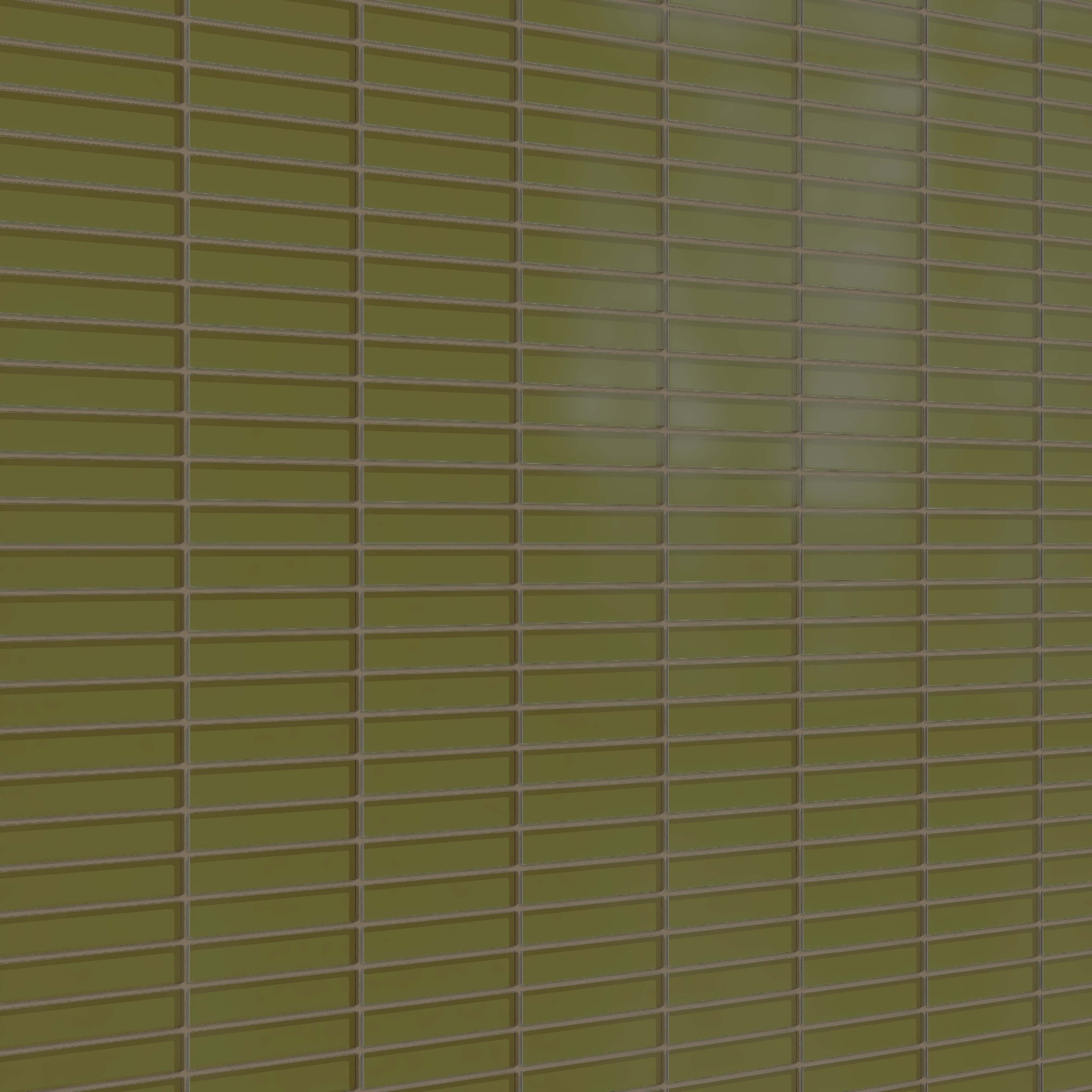 1x6 Straight Set Sheeted Glass Mosaic Tile in Cormorant Matte