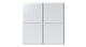 6x6 Natural Press Ceramic Tile in Tin Oxide Matte