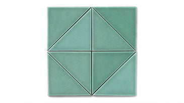 6" Triangle Original Ceramic Tile in Amalfi Coast Gloss