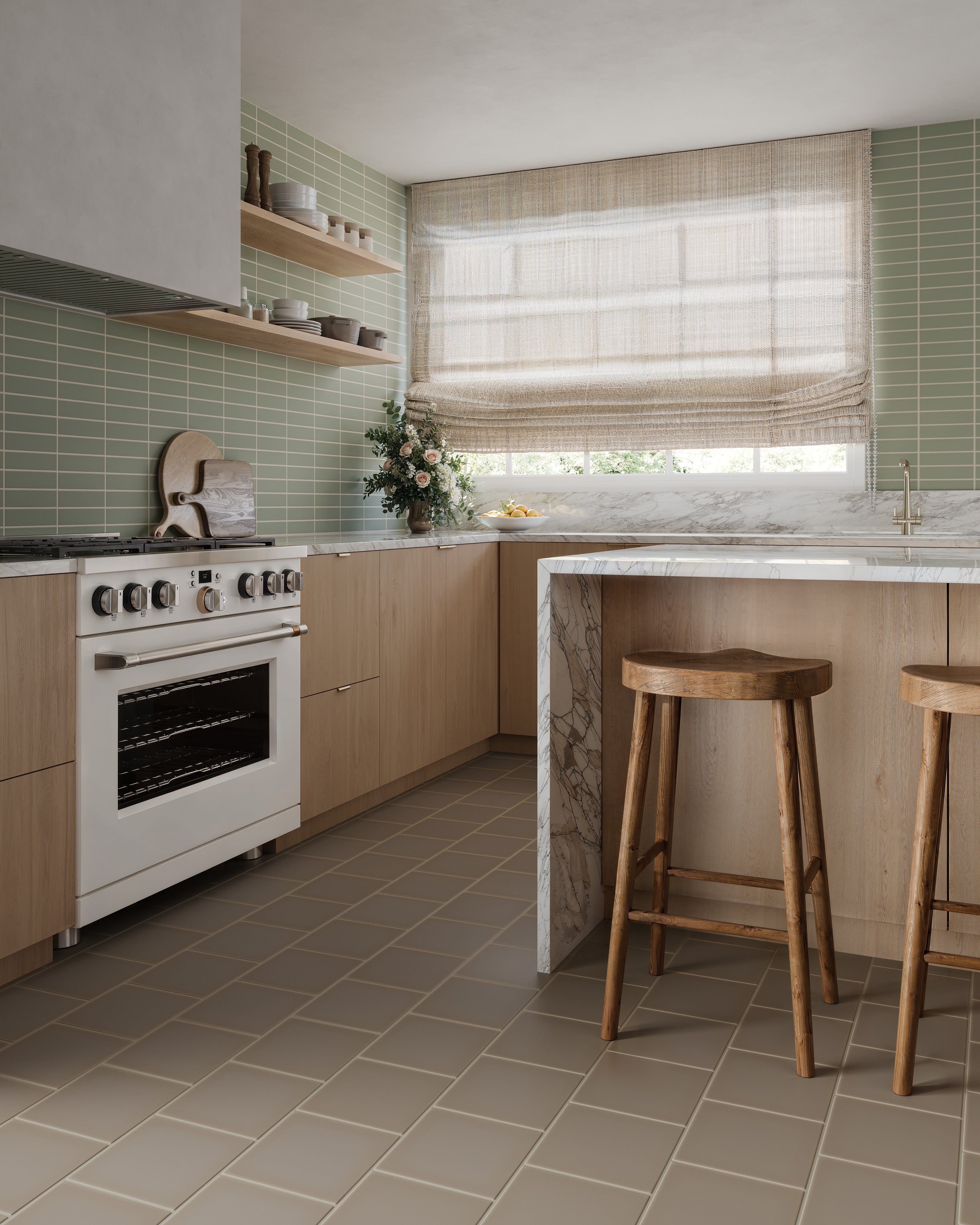 8x8 Original Ceramic Tile in Cardamom Matte