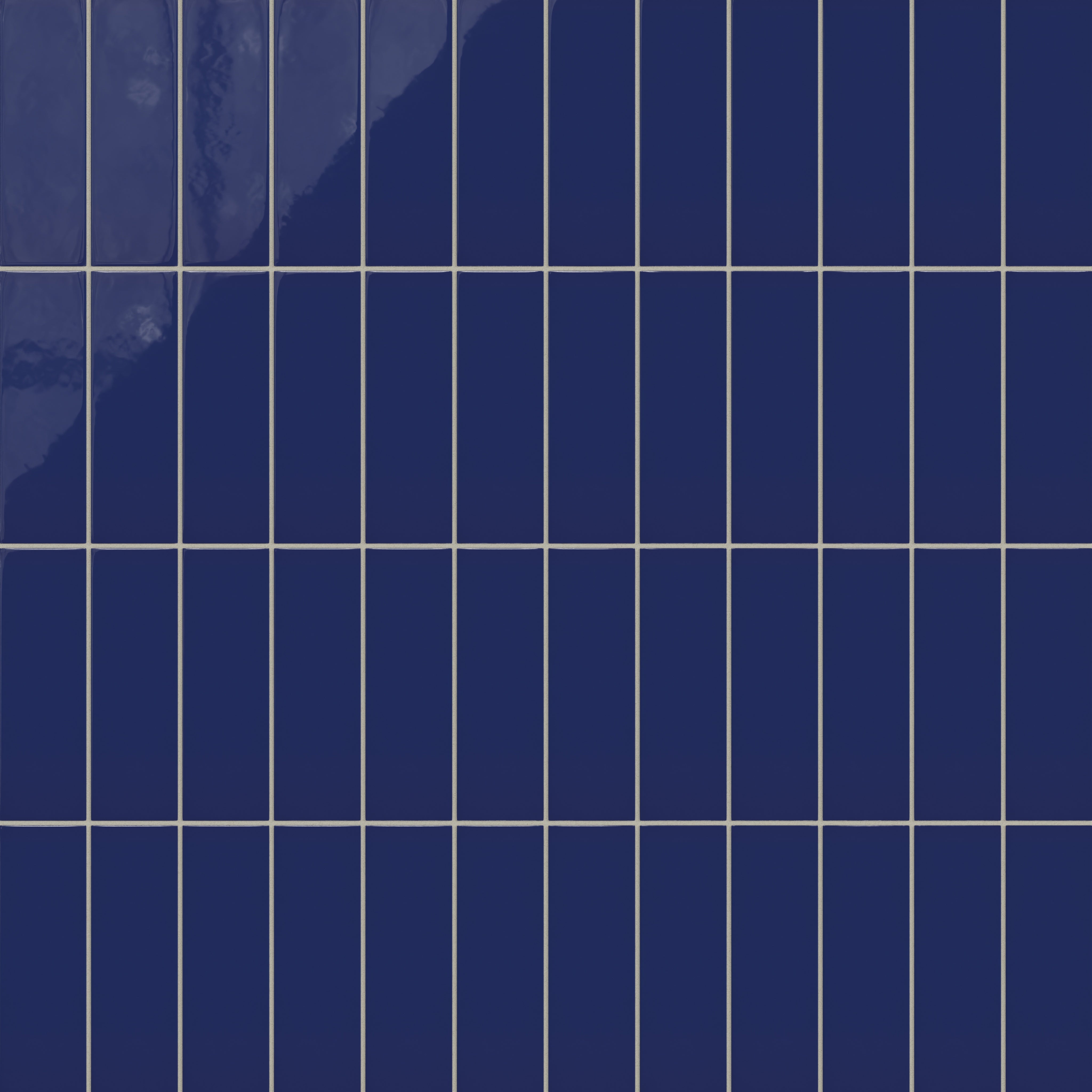 3x9 Natural Press Ceramic Tile in Ultramarine Gloss