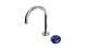 Foundry One Handle Deck Mount Gooseneck Lavatory Faucet with Pebble Ceramic Knob Handle in Polished Chrome